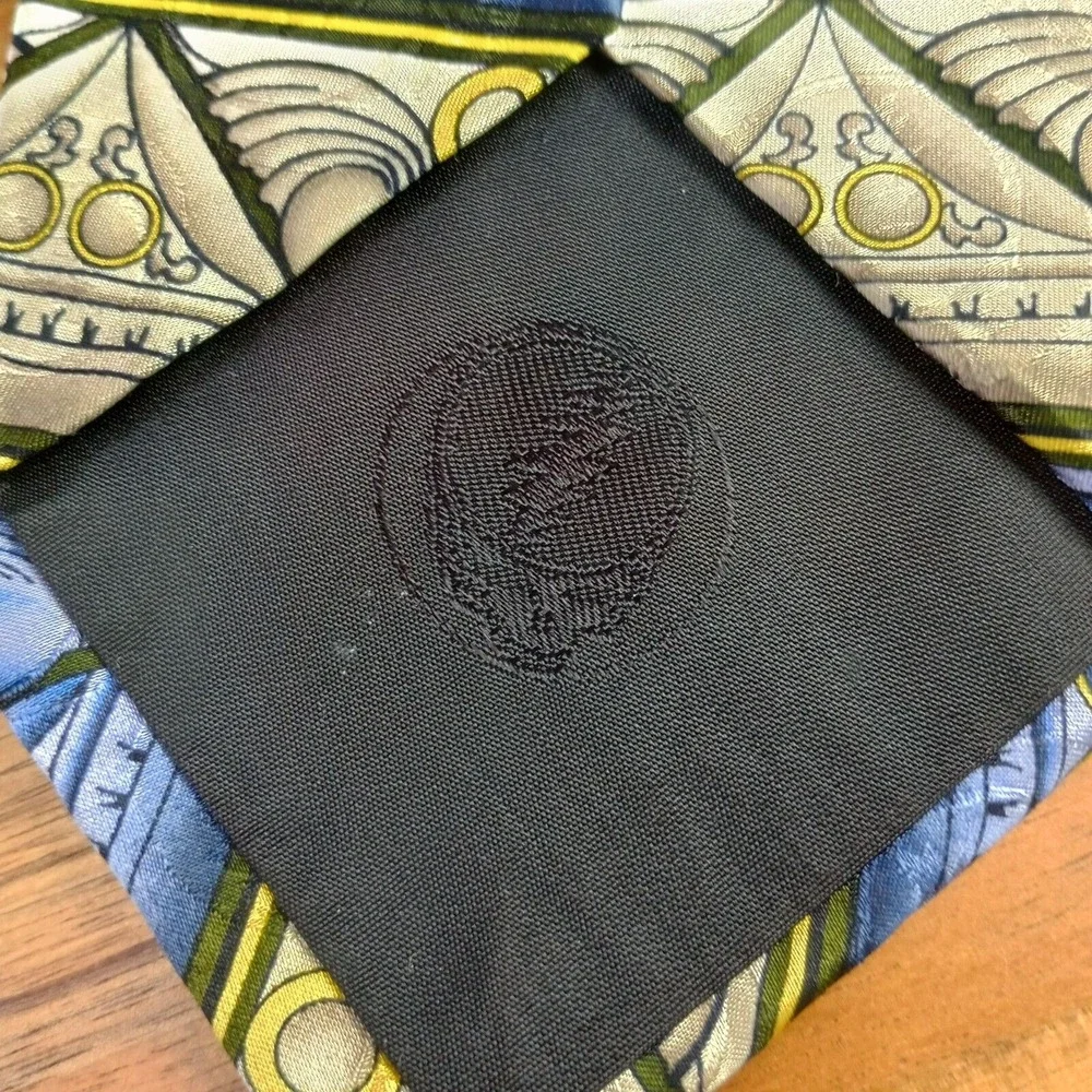 Grateful Dead 710 Ashbury Second Set Geometric Abstract 100% Silk Tie Necktie‎